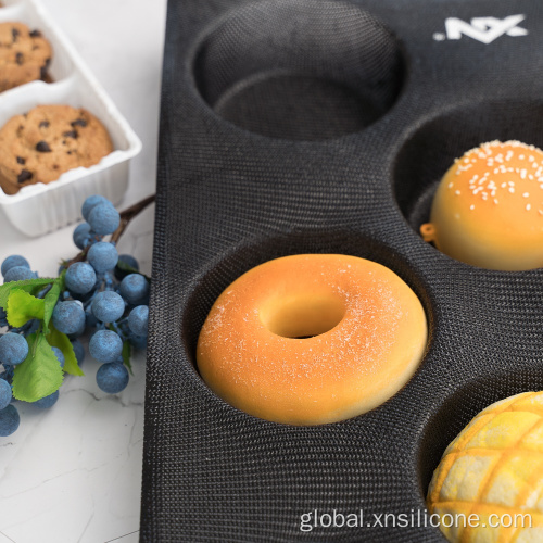 Non-stick perforated bakery round shape silicone molds